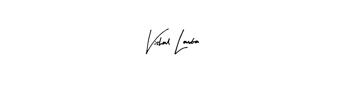 Here are the top 10 professional signature styles for the name Vishal Lamba. These are the best autograph styles you can use for your name. Vishal Lamba signature style 8 images and pictures png