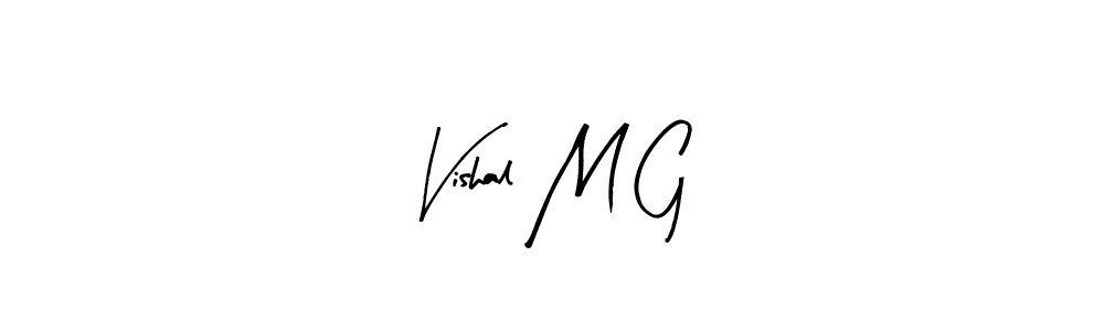 if you are searching for the best signature style for your name Vishal M G. so please give up your signature search. here we have designed multiple signature styles  using Arty Signature. Vishal M G signature style 8 images and pictures png