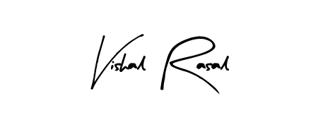 Arty Signature is a professional signature style that is perfect for those who want to add a touch of class to their signature. Get Vishal Rasal name fancy signature for free. Vishal Rasal signature style 8 images and pictures png