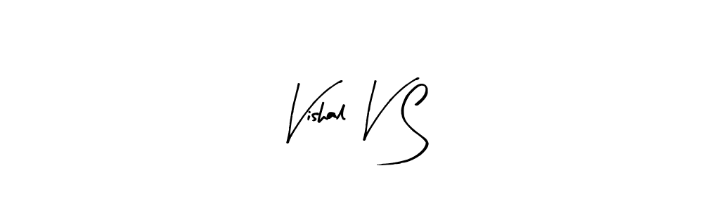 How to make Vishal V S name signature. Use Arty Signature style for creating short signs online. This is the latest handwritten sign. Vishal V S signature style 8 images and pictures png
