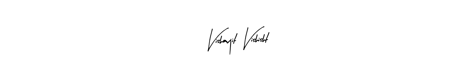 if you are searching for the best signature style for your name Vishavjit Vishisht. so please give up your signature search. here we have designed multiple signature styles  using Arty Signature. Vishavjit Vishisht signature style 8 images and pictures png