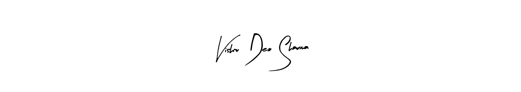 Create a beautiful signature design for name Vishnu Deo Sharma. With this signature (Arty Signature) fonts, you can make a handwritten signature for free. Vishnu Deo Sharma signature style 8 images and pictures png