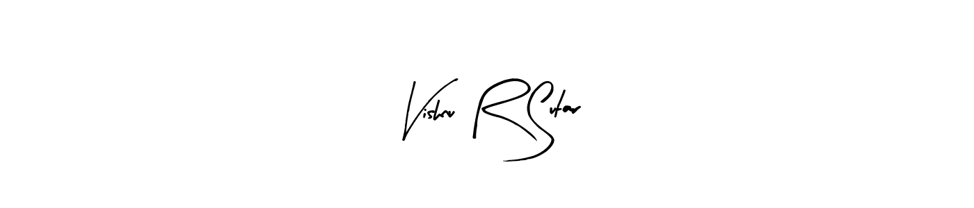 How to make Vishnu R Sutar signature? Arty Signature is a professional autograph style. Create handwritten signature for Vishnu R Sutar name. Vishnu R Sutar signature style 8 images and pictures png