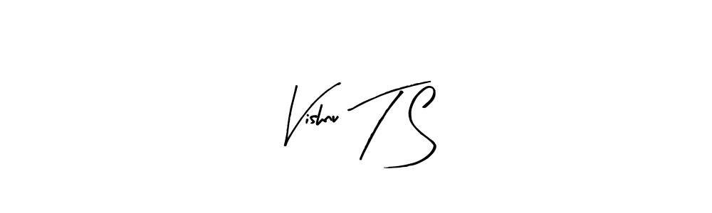 Vishnu T S stylish signature style. Best Handwritten Sign (Arty Signature) for my name. Handwritten Signature Collection Ideas for my name Vishnu T S. Vishnu T S signature style 8 images and pictures png