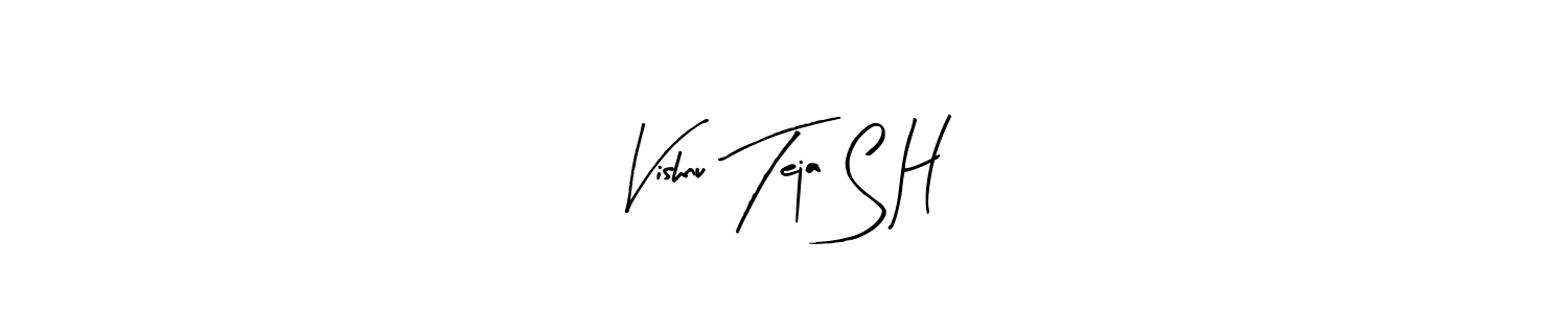 Make a beautiful signature design for name Vishnu Teja S H. Use this online signature maker to create a handwritten signature for free. Vishnu Teja S H signature style 8 images and pictures png