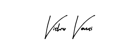 A dynamic signature style for Vishnu Vamsi using Arty Signature script. Designed to look authentic, handwritten, and professional. Vishnu Vamsi signature style 8 images and pictures png