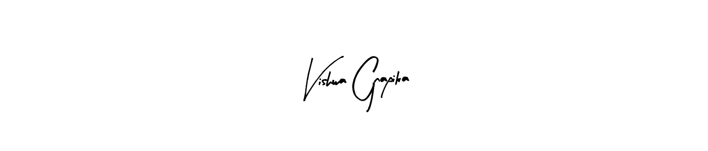 You should practise on your own different ways (Arty Signature) to write your name (Vishwa Gnapika) in signature. don't let someone else do it for you. Vishwa Gnapika signature style 8 images and pictures png