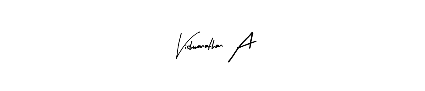 Use a signature maker to create a handwritten signature online. With this signature software, you can design (Arty Signature) your own signature for name Vishwanathan A. Vishwanathan A signature style 8 images and pictures png