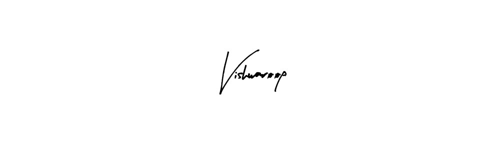 How to make Vishwaroop name signature. Use Arty Signature style for creating short signs online. This is the latest handwritten sign. Vishwaroop signature style 8 images and pictures png