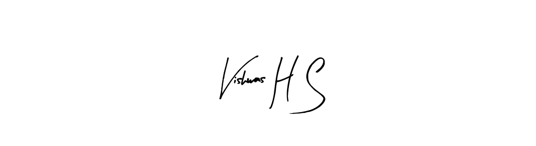 How to Draw Vishwas H S signature style? Arty Signature is a latest design signature styles for name Vishwas H S. Vishwas H S signature style 8 images and pictures png