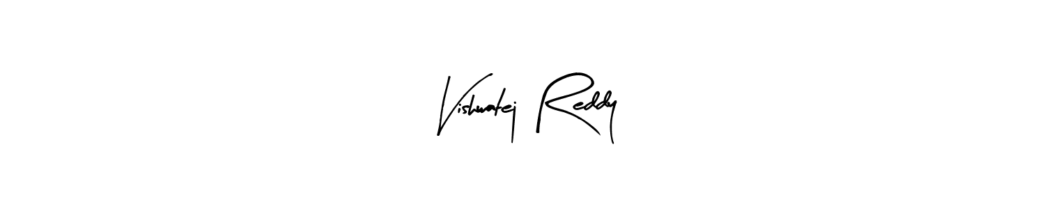 Use a signature maker to create a handwritten signature online. With this signature software, you can design (Arty Signature) your own signature for name Vishwatej Reddy. Vishwatej Reddy signature style 8 images and pictures png