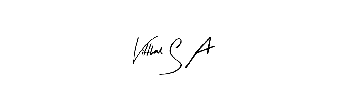 It looks lik you need a new signature style for name Vitthal S A. Design unique handwritten (Arty Signature) signature with our free signature maker in just a few clicks. Vitthal S A signature style 8 images and pictures png