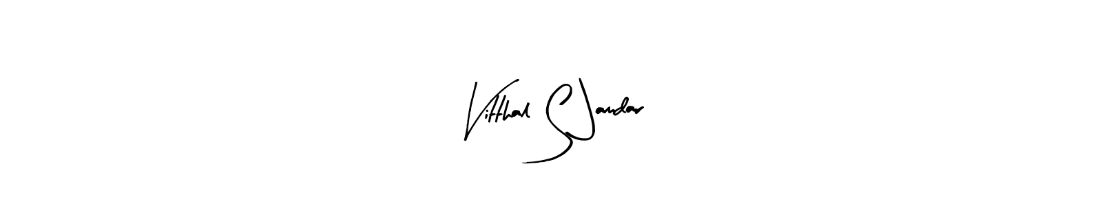 Design your own signature with our free online signature maker. With this signature software, you can create a handwritten (Arty Signature) signature for name Vitthal S Jamdar. Vitthal S Jamdar signature style 8 images and pictures png