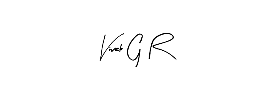 Make a short Vivek G R signature style. Manage your documents anywhere anytime using Arty Signature. Create and add eSignatures, submit forms, share and send files easily. Vivek G R signature style 8 images and pictures png