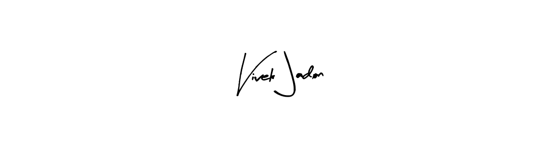 You can use this online signature creator to create a handwritten signature for the name Vivek Jadon. This is the best online autograph maker. Vivek Jadon signature style 8 images and pictures png