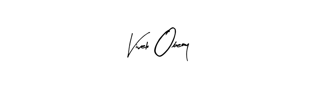 Make a beautiful signature design for name Vivek Obeay. With this signature (Arty Signature) style, you can create a handwritten signature for free. Vivek Obeay signature style 8 images and pictures png