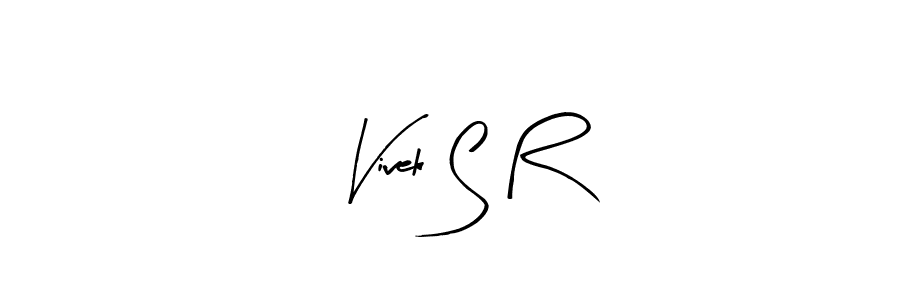 How to Draw Vivek S R signature style? Arty Signature is a latest design signature styles for name Vivek S R. Vivek S R signature style 8 images and pictures png