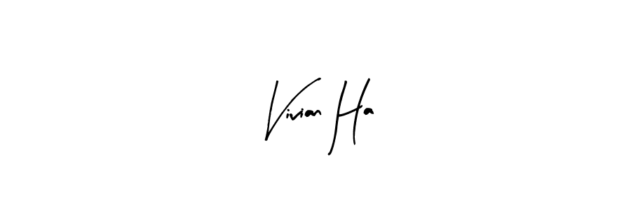 Vivian Ha stylish signature style. Best Handwritten Sign (Arty Signature) for my name. Handwritten Signature Collection Ideas for my name Vivian Ha. Vivian Ha signature style 8 images and pictures png