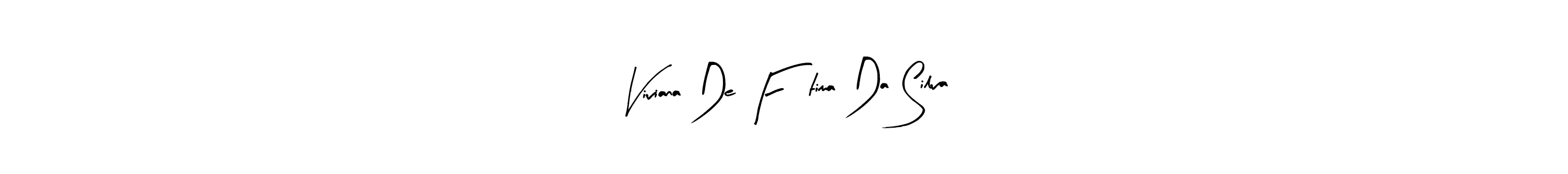 Design your own signature with our free online signature maker. With this signature software, you can create a handwritten (Arty Signature) signature for name Viviana De Fátima Da Silva. Viviana De Fátima Da Silva signature style 8 images and pictures png