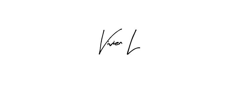 Arty Signature is a professional signature style that is perfect for those who want to add a touch of class to their signature. It is also a great choice for those who want to make their signature more unique. Get Vivien L name to fancy signature for free. Vivien L signature style 8 images and pictures png