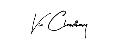 Enhance your business communications with Vix Chaudhary signature in Arty Signature lettering. Clean, modern, and universally compatible. Vix Chaudhary signature style 8 images and pictures png