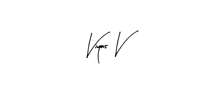 Viyas V stylish signature style. Best Handwritten Sign (Arty Signature) for my name. Handwritten Signature Collection Ideas for my name Viyas V. Viyas V signature style 8 images and pictures png