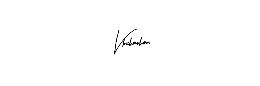 Vkchauhan stylish signature style. Best Handwritten Sign (Arty Signature) for my name. Handwritten Signature Collection Ideas for my name Vkchauhan. Vkchauhan signature style 8 images and pictures png