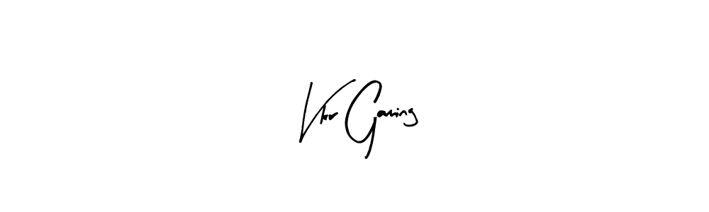 Design your own signature with our free online signature maker. With this signature software, you can create a handwritten (Arty Signature) signature for name Vkr Gaming. Vkr Gaming signature style 8 images and pictures png