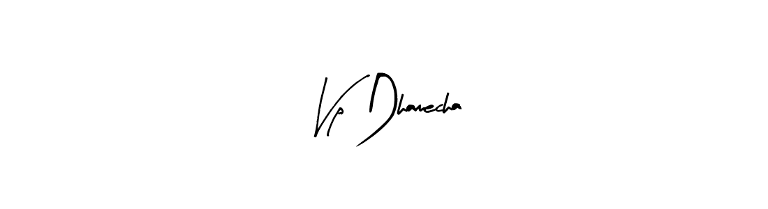 Similarly Arty Signature is the best handwritten signature design. Signature creator online .You can use it as an online autograph creator for name Vp Dhamecha. Vp Dhamecha signature style 8 images and pictures png