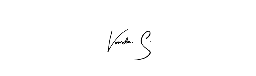 You can use this online signature creator to create a handwritten signature for the name Vrunda. S.. This is the best online autograph maker. Vrunda. S. signature style 8 images and pictures png