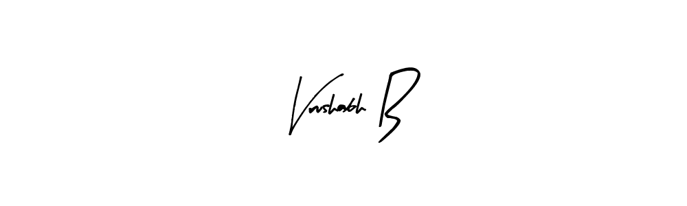 Also You can easily find your signature by using the search form. We will create Vrushabh B name handwritten signature images for you free of cost using Arty Signature sign style. Vrushabh B signature style 8 images and pictures png