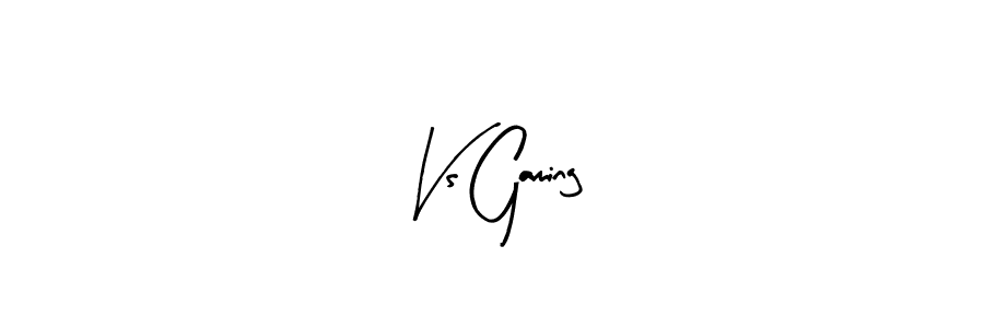 Create a beautiful signature design for name Vs Gaming. With this signature (Arty Signature) fonts, you can make a handwritten signature for free. Vs Gaming signature style 8 images and pictures png