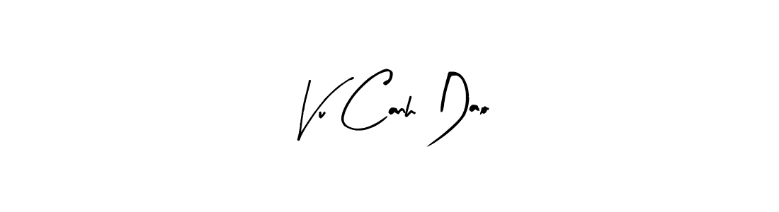 Design your own signature with our free online signature maker. With this signature software, you can create a handwritten (Arty Signature) signature for name Vu Canh Dao. Vu Canh Dao signature style 8 images and pictures png