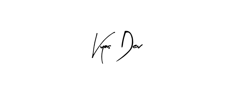 Vyas Dev stylish signature style. Best Handwritten Sign (Arty Signature) for my name. Handwritten Signature Collection Ideas for my name Vyas Dev. Vyas Dev signature style 8 images and pictures png