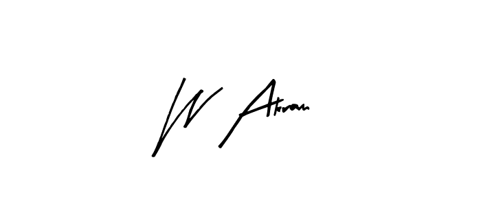 Use a signature maker to create a handwritten signature online. With this signature software, you can design (Arty Signature) your own signature for name W Akram. W Akram signature style 8 images and pictures png