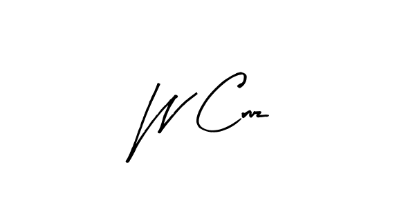 You should practise on your own different ways (Arty Signature) to write your name (W Cruz) in signature. don't let someone else do it for you. W Cruz signature style 8 images and pictures png