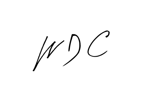 Similarly Arty Signature is the best handwritten signature design. Signature creator online .You can use it as an online autograph creator for name W D C. W D C signature style 8 images and pictures png