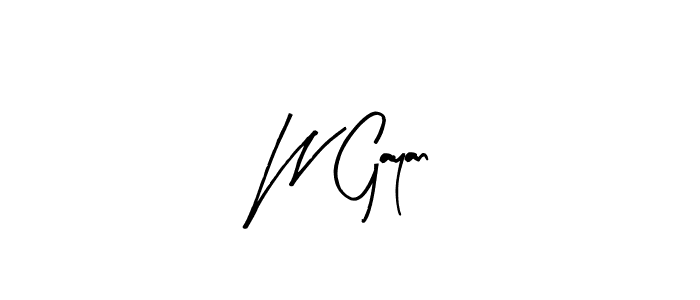 Make a beautiful signature design for name W Gayan. Use this online signature maker to create a handwritten signature for free. W Gayan signature style 8 images and pictures png