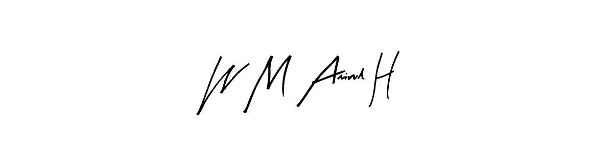 Once you've used our free online signature maker to create your best signature Arty Signature style, it's time to enjoy all of the benefits that W M Amirul H name signing documents. W M Amirul H signature style 8 images and pictures png