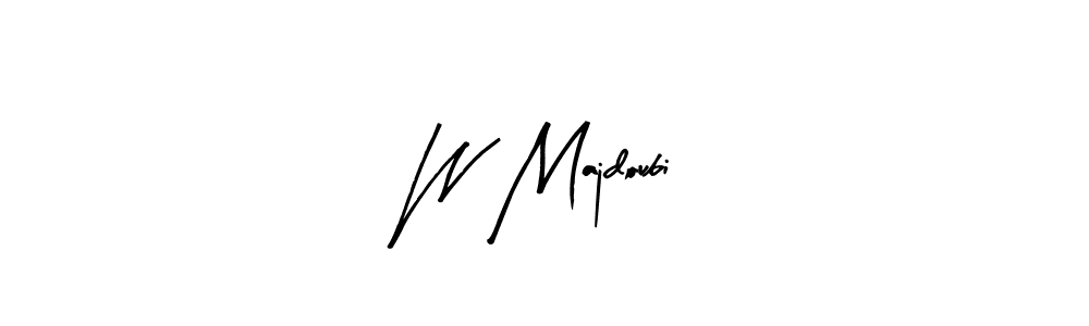 How to make W Majdoubi signature? Arty Signature is a professional autograph style. Create handwritten signature for W Majdoubi name. W Majdoubi signature style 8 images and pictures png