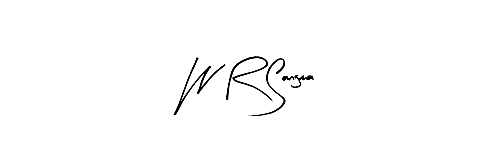 W R Sangma stylish signature style. Best Handwritten Sign (Arty Signature) for my name. Handwritten Signature Collection Ideas for my name W R Sangma. W R Sangma signature style 8 images and pictures png