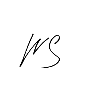 How to make W S signature? Arty Signature is a professional autograph style. Create handwritten signature for W S name. W S signature style 8 images and pictures png