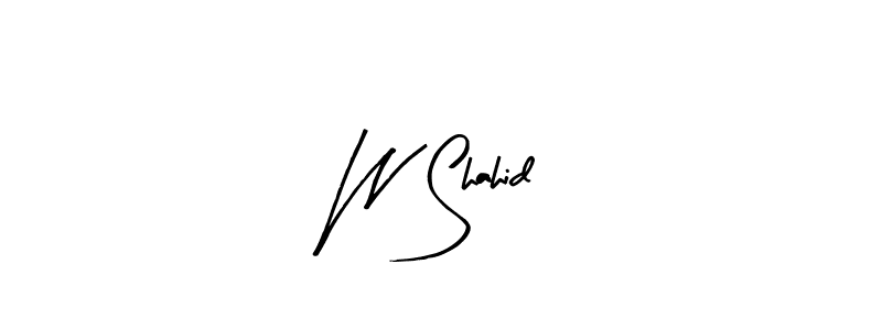How to make W Shahid signature? Arty Signature is a professional autograph style. Create handwritten signature for W Shahid name. W Shahid signature style 8 images and pictures png
