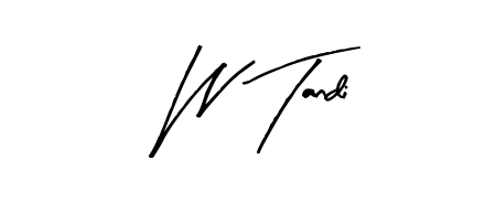 The Arty Signature lettering style adds unique flourish to name W Tandi. Stand out with a custom digital autograph made in seconds. W Tandi signature style 8 images and pictures png