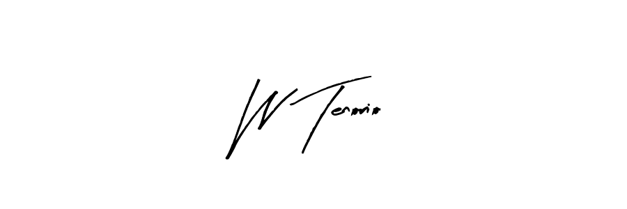You should practise on your own different ways (Arty Signature) to write your name (W Tenorio) in signature. don't let someone else do it for you. W Tenorio signature style 8 images and pictures png