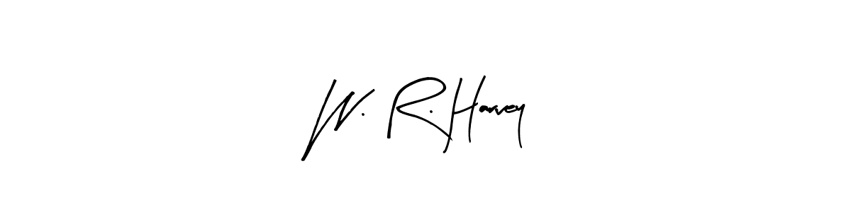 You should practise on your own different ways (Arty Signature) to write your name (W. R. Harvey) in signature. don't let someone else do it for you. W. R. Harvey signature style 8 images and pictures png