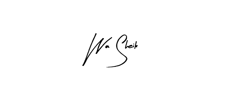 Also we have Wa Sheik name is the best signature style. Create professional handwritten signature collection using Arty Signature autograph style. Wa Sheik signature style 8 images and pictures png