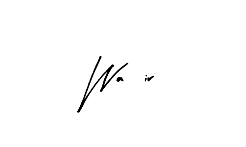 Create a beautiful signature design for name Wa2ir. With this signature (Arty Signature) fonts, you can make a handwritten signature for free. Wa2ir signature style 8 images and pictures png