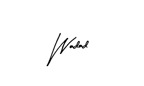 Arty Signature is a professional signature style that is perfect for those who want to add a touch of class to their signature. It is also a great choice for those who want to make their signature more unique. Get Wadad name to fancy signature for free. Wadad signature style 8 images and pictures png