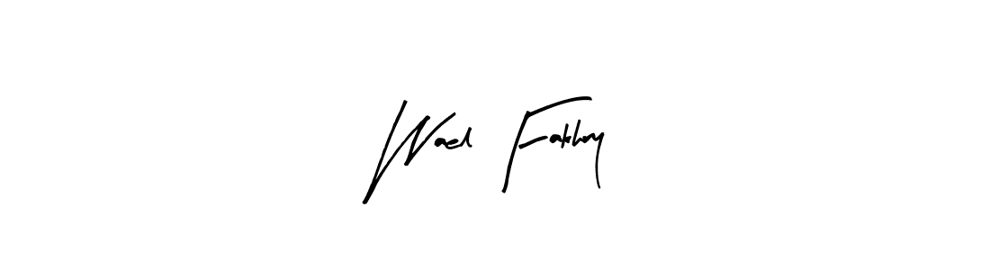 Arty Signature is a professional signature style that is perfect for those who want to add a touch of class to their signature. It is also a great choice for those who want to make their signature more unique. Get Wael Fakhry name to fancy signature for free. Wael Fakhry signature style 8 images and pictures png